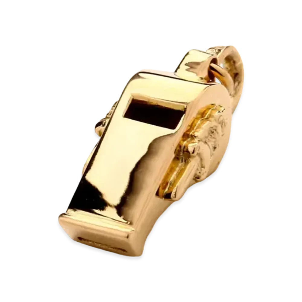 Chrome Hearts 22K Tiny Whistle Dagger Charm "Yellow Gold"