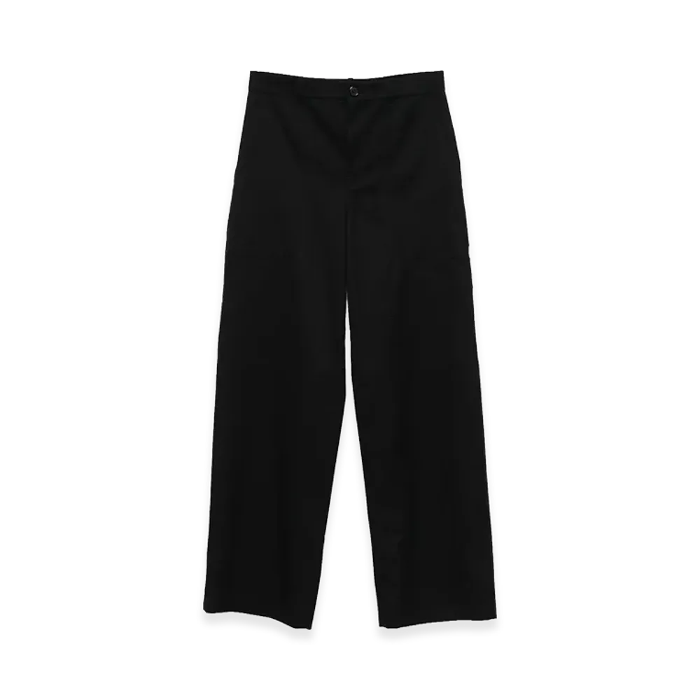 LOEWE Cotton And Silk Cargo Pants "Black"