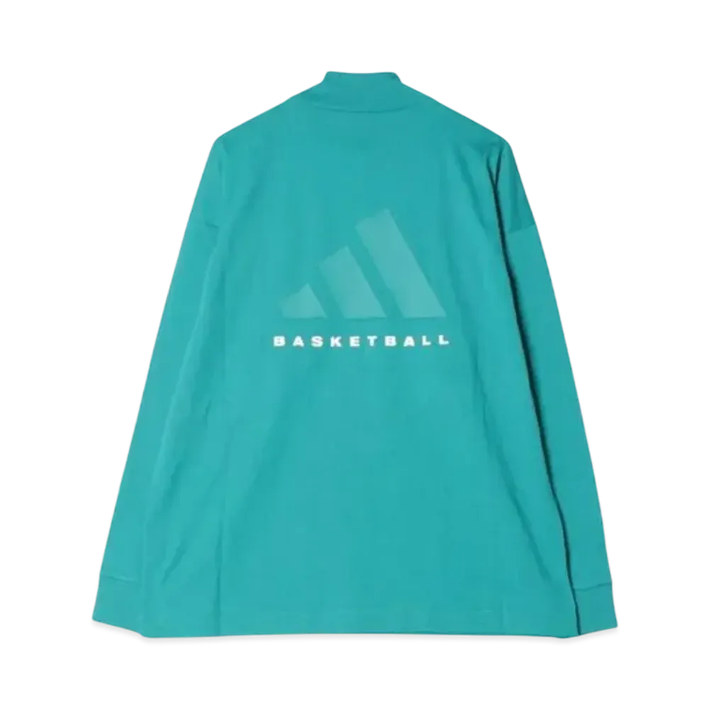 adidas Basketball Long Sleeve T-shirt (Gender Free) "Eqt Green"