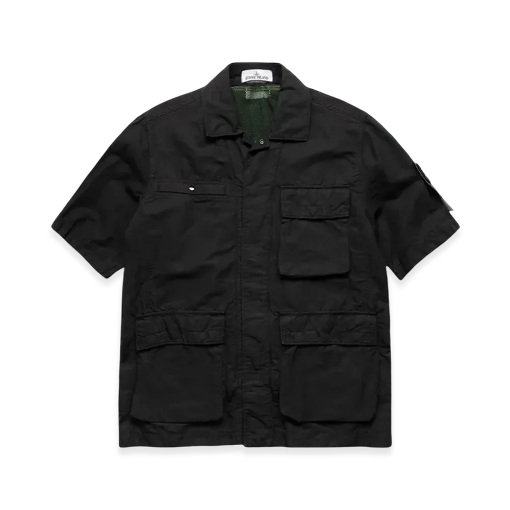 Stone Island 42406 Short Sleeve Shirt Jacket - 22SS "Black"
