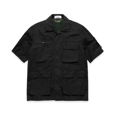 Stone Island 42406 Short Sleeve Shirt Jacket - 22SS "Black"