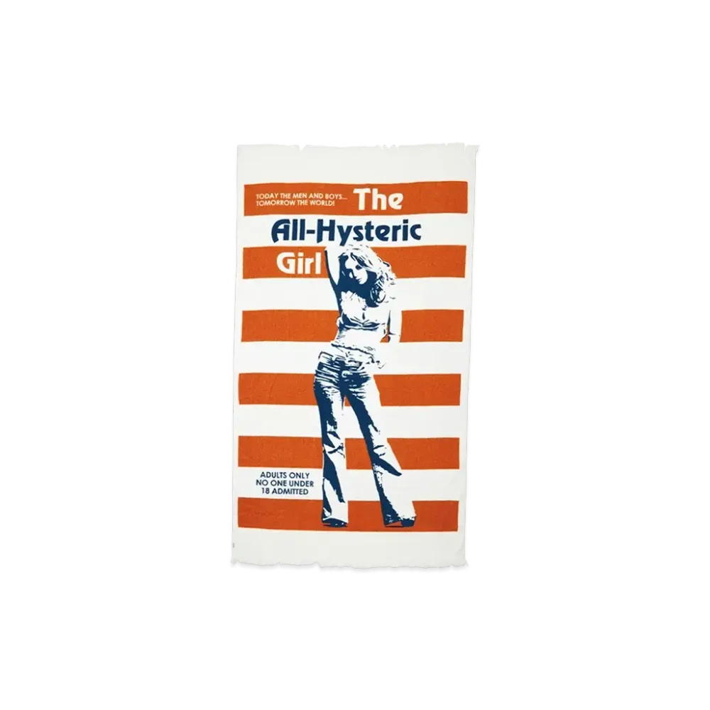 HYSTERIC GLAMOUR The All Hysteric Girl Beach Towel "Orange"