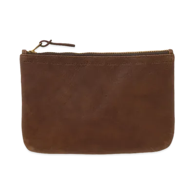 visvim Leather Travel Pouch "Brown"