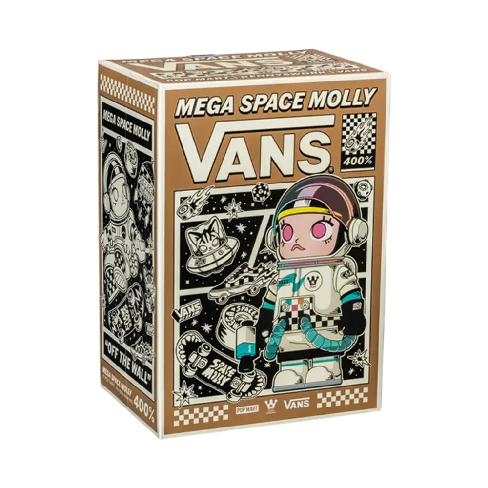 POP MART "MEGA COLLECTIONS" MEGA SPACE MOLLY 400% VANS