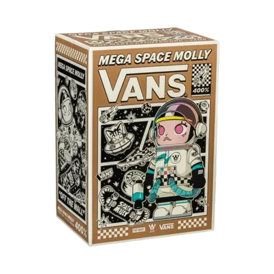 POP MART "MEGA COLLECTIONS" MEGA SPACE MOLLY 400% VANS