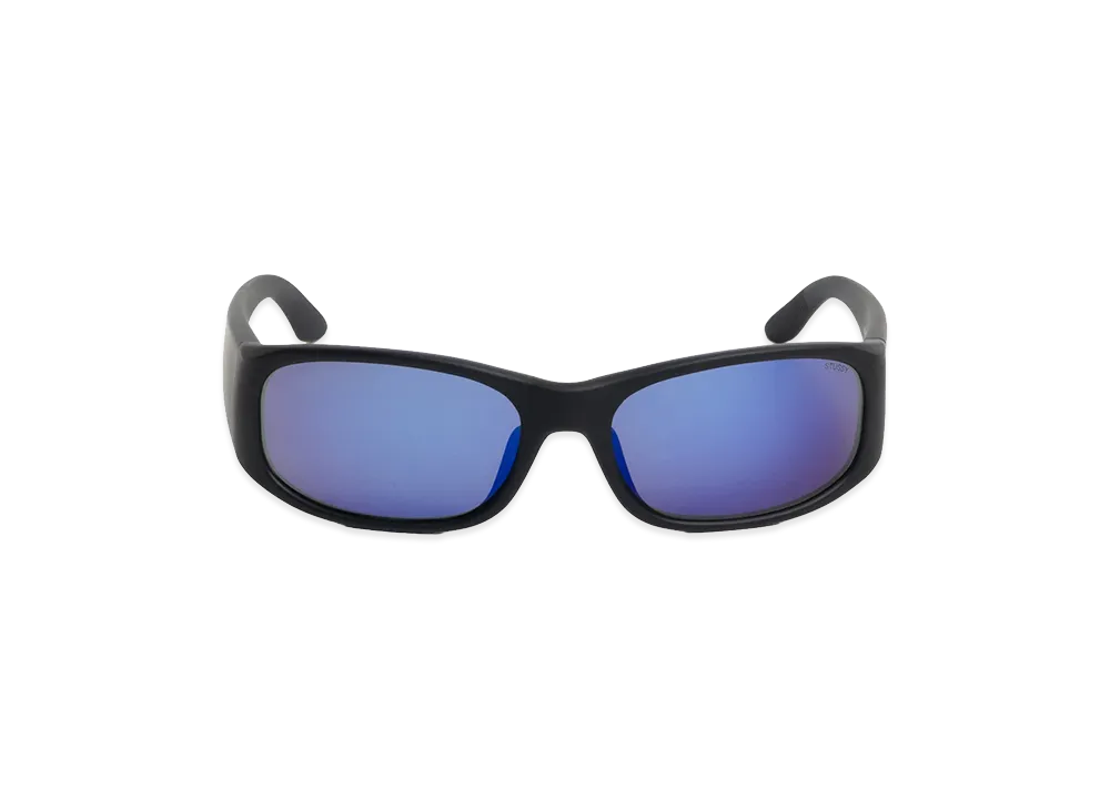 Stussy Mikey Sunglasses "Rubber Black/Polarized Dark Blue Lens"