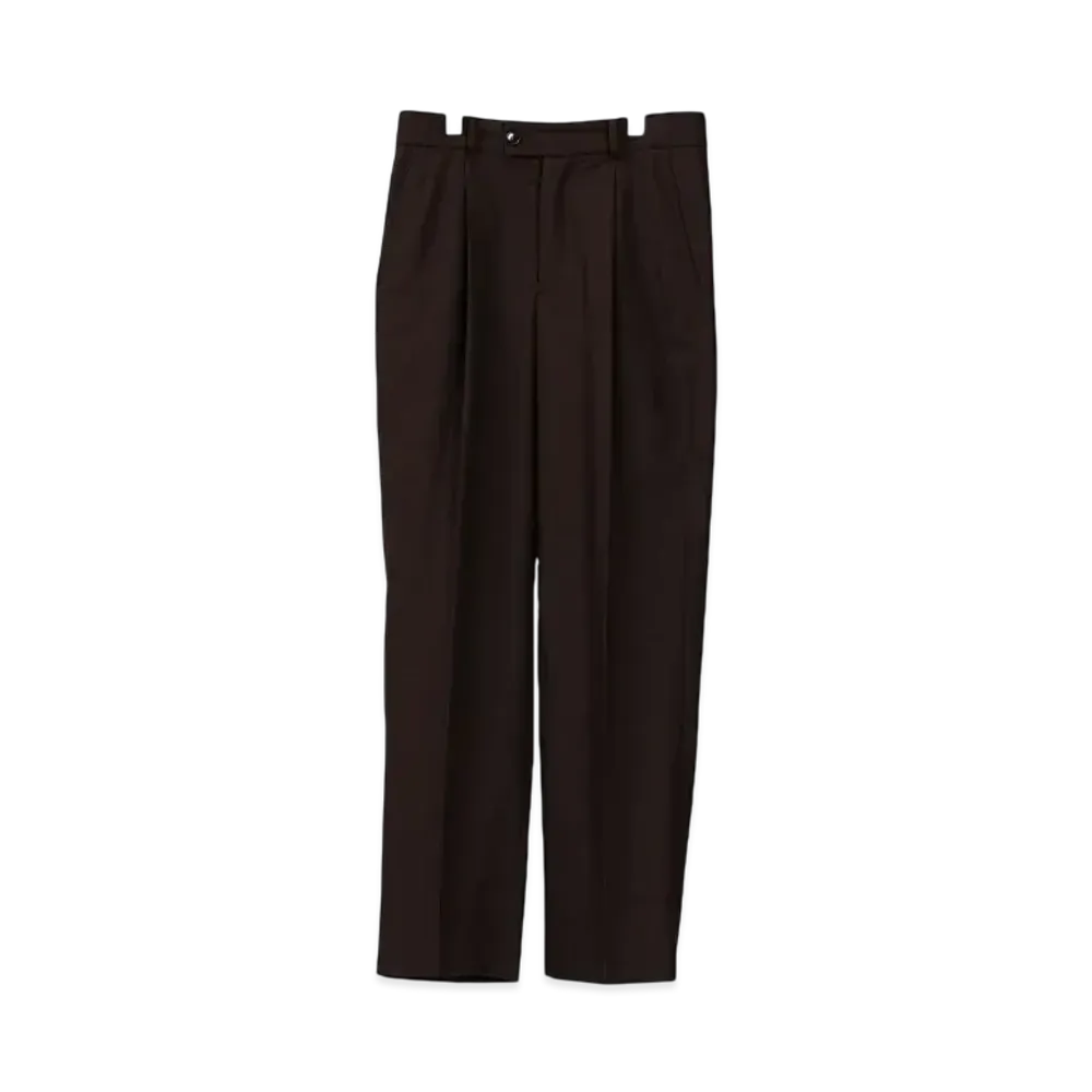 Ernie Palo Stretch Wool Slacks "Brown"