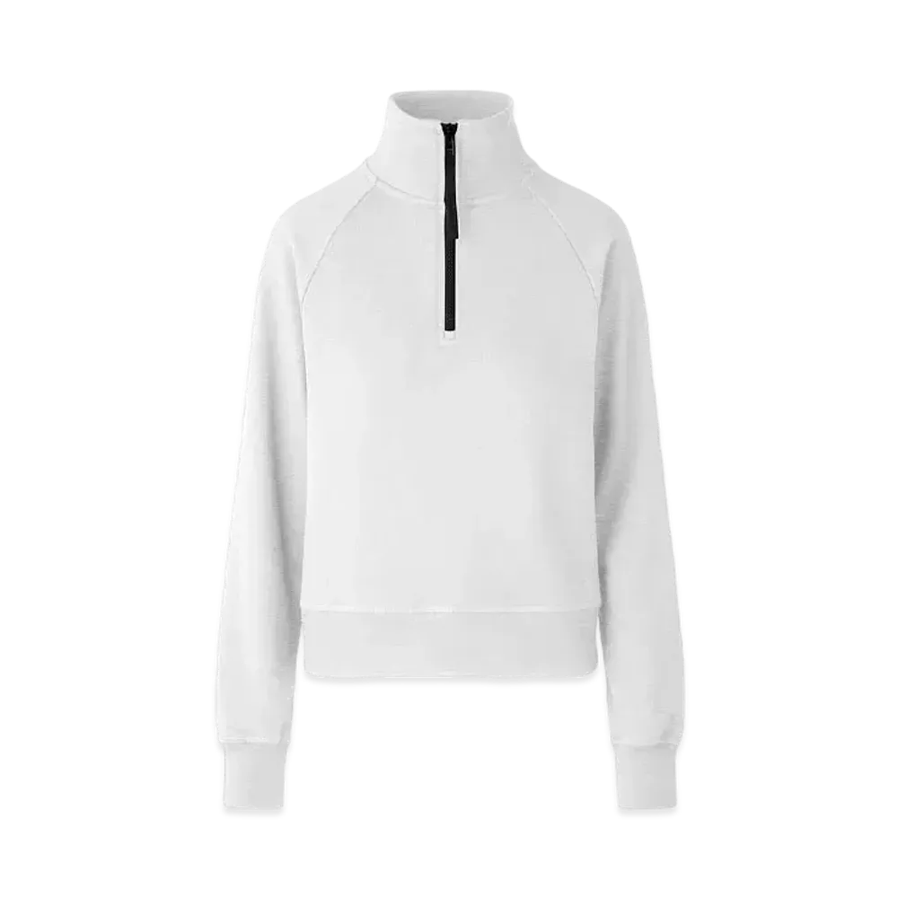 CANADA GOOSE Muskoka 1/4 Zip Sweater Black Label "Silverbirch Heather"