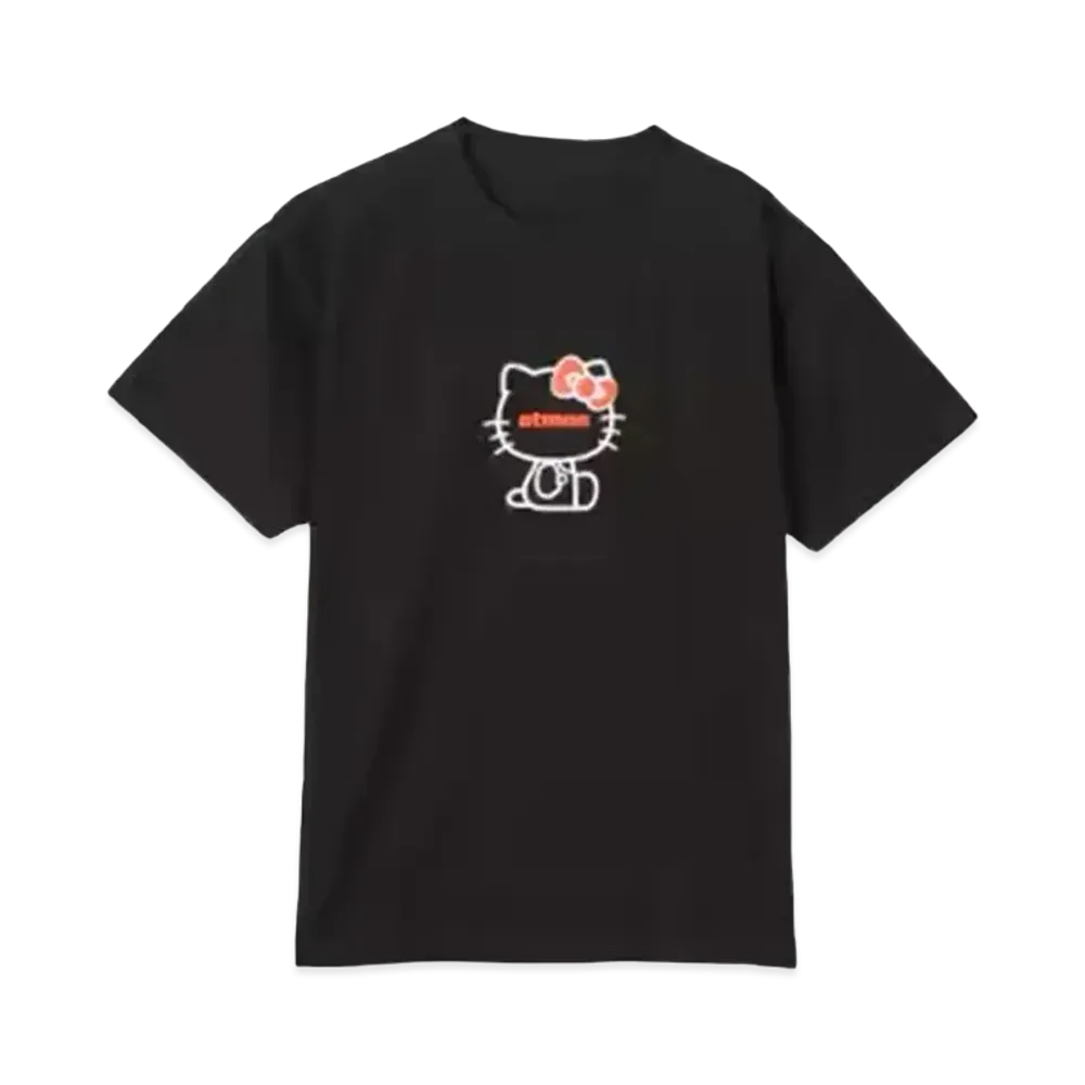 atmos pink x HELLO KITTY Foam Print T-shirt "Black"