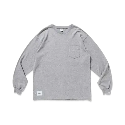 WTAPS Blank LS 02 Usa / Tee. Cotton "Gray"