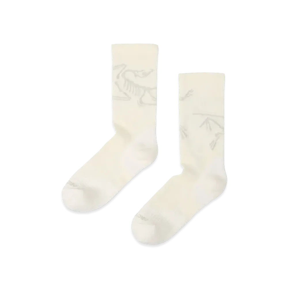 ARC'TERYX Merino Wool Mid Bird Sock "White/Pearl Gray" X000010463