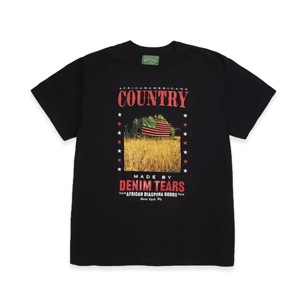 DENIM TEARS ADG Country Tee "Black"