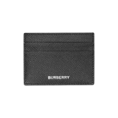 Burberry Grainy Leather Card Case "Black"