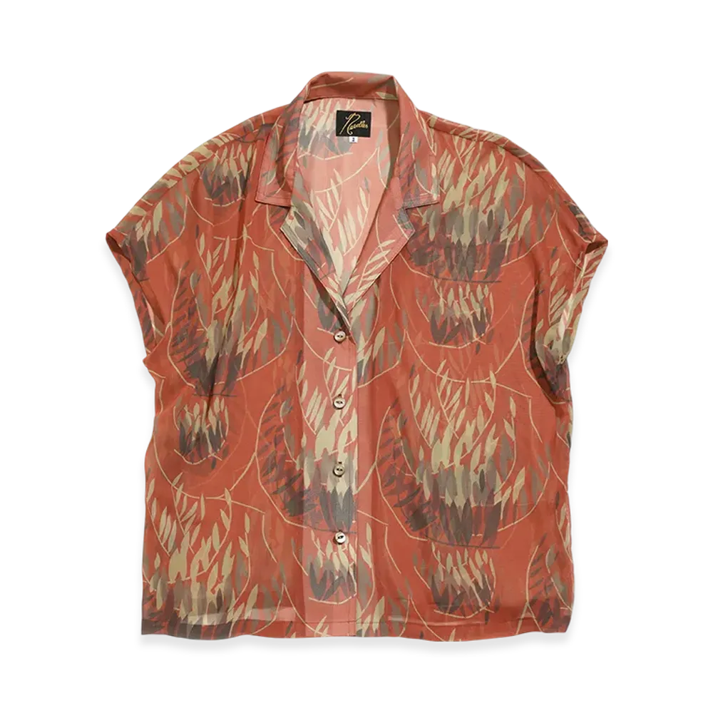NEEDLES French Sleeve Blouse - Poly Chiffon / Pt. "Graffiti"