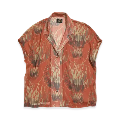 NEEDLES French Sleeve Blouse - Poly Chiffon / Pt. "Graffiti"