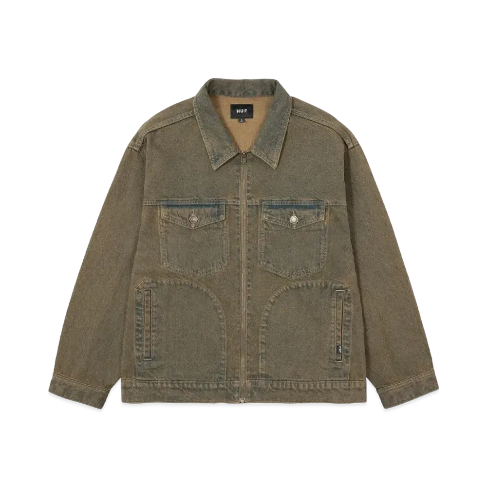 HUF OD Denim Zip Jacket "Burnt Blue"