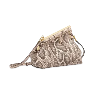FENDI First Small Python Leather "Pink"