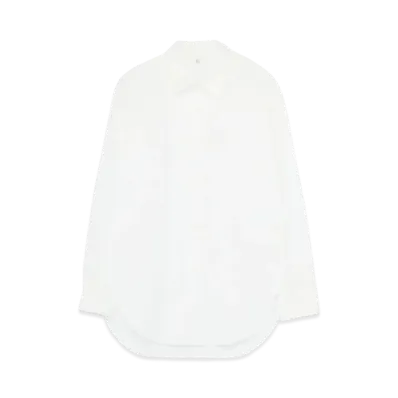 Yohji Yamamoto Y's BROAD LEFT DOUBLE FLAP BLOUSE "White"