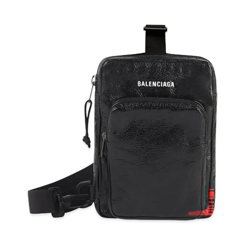 BALENCIAGA Explorer Crossbody Messenger Bag "Black"