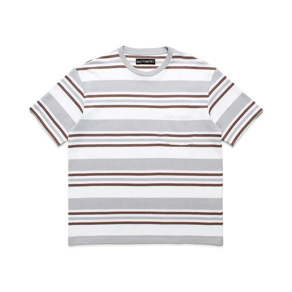 WACKO MARIA Striped T-Shirt "Off White"