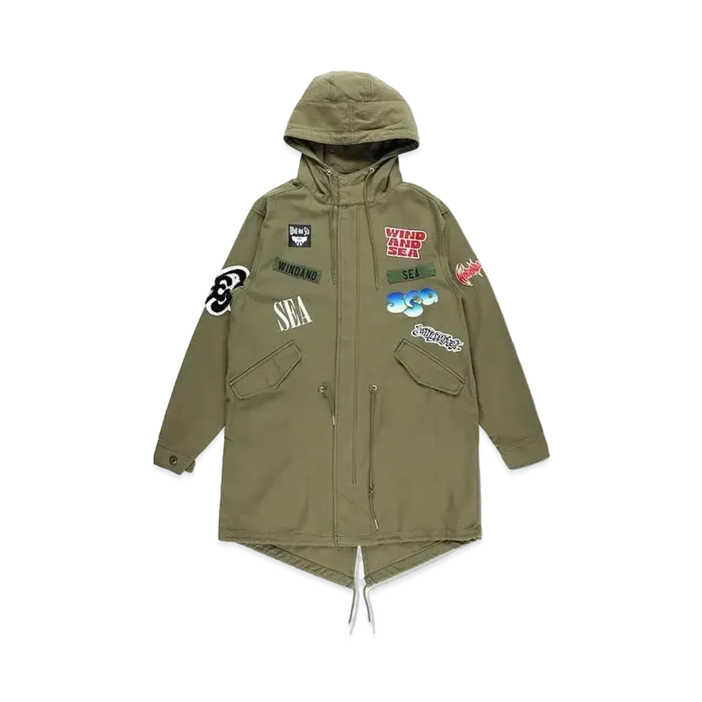 WIND AND SEA Band Field Parka "Olive Drab"