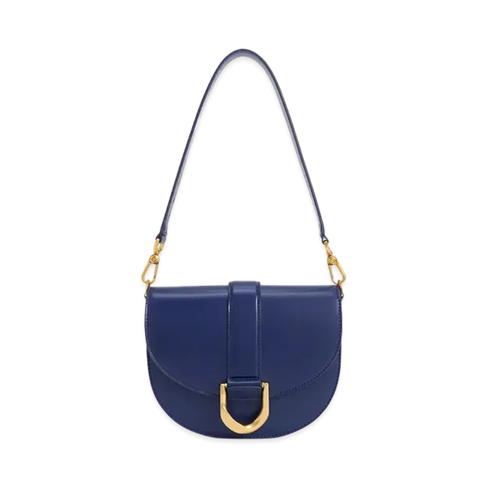 CHARLES & KEITH Gavine Saddle Bag "Navy"