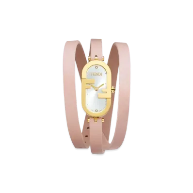 FENDI O’Lock Vertical 14.80 x 28.30mm Oval Watch With O’Lock Logo "Pink"