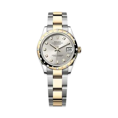 ROLEX Datejust 31mm Oystersteel & Yellow Gold Diamond 278343RBR "Silver"
