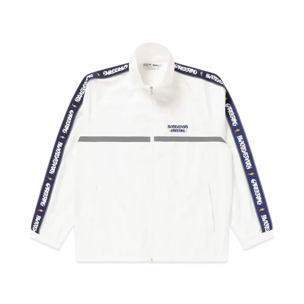 Black Eye Patch x Careering Track Jacket "White"