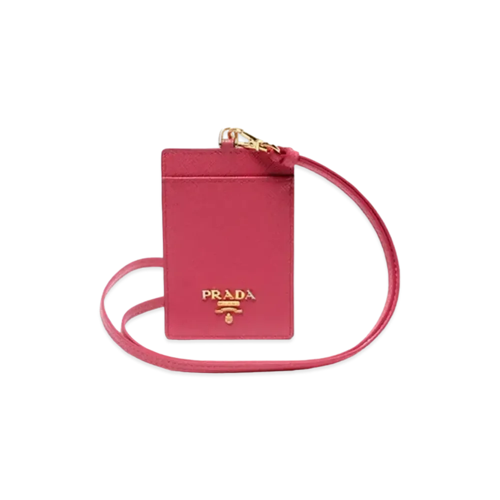 PRADA Saffiano Leather Card Case ”Pink”