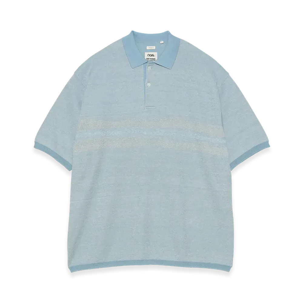 nanamica Polo Sweater "Sax"