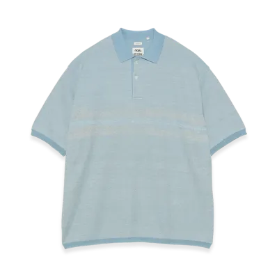 nanamica Polo Sweater "Sax"