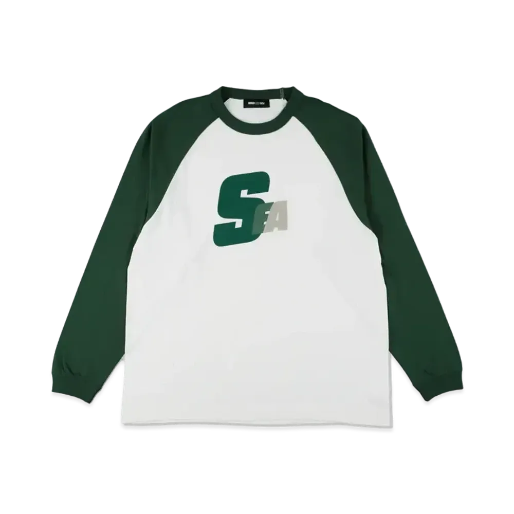 WIND AND SEA Sea Alive Raglan L/S Tee "Green"