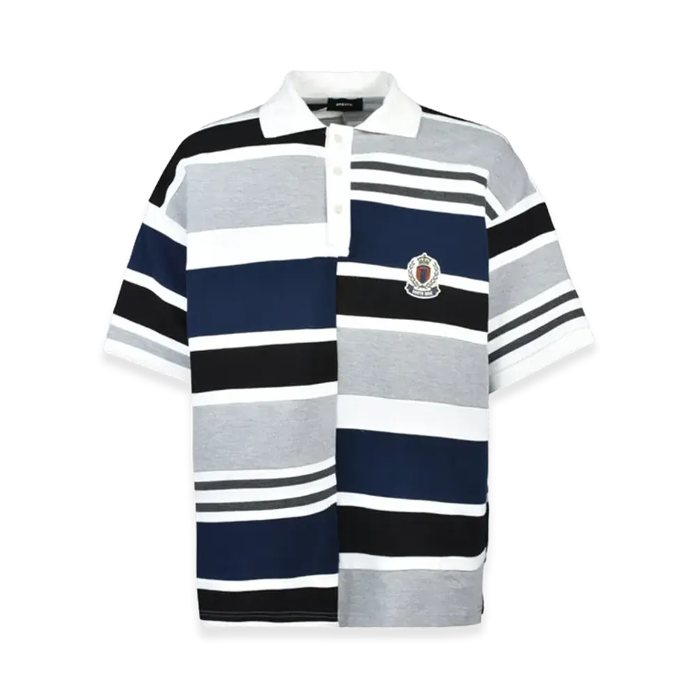 BREATH Emblem Logo Crazy Border Polo Shirt "Black"