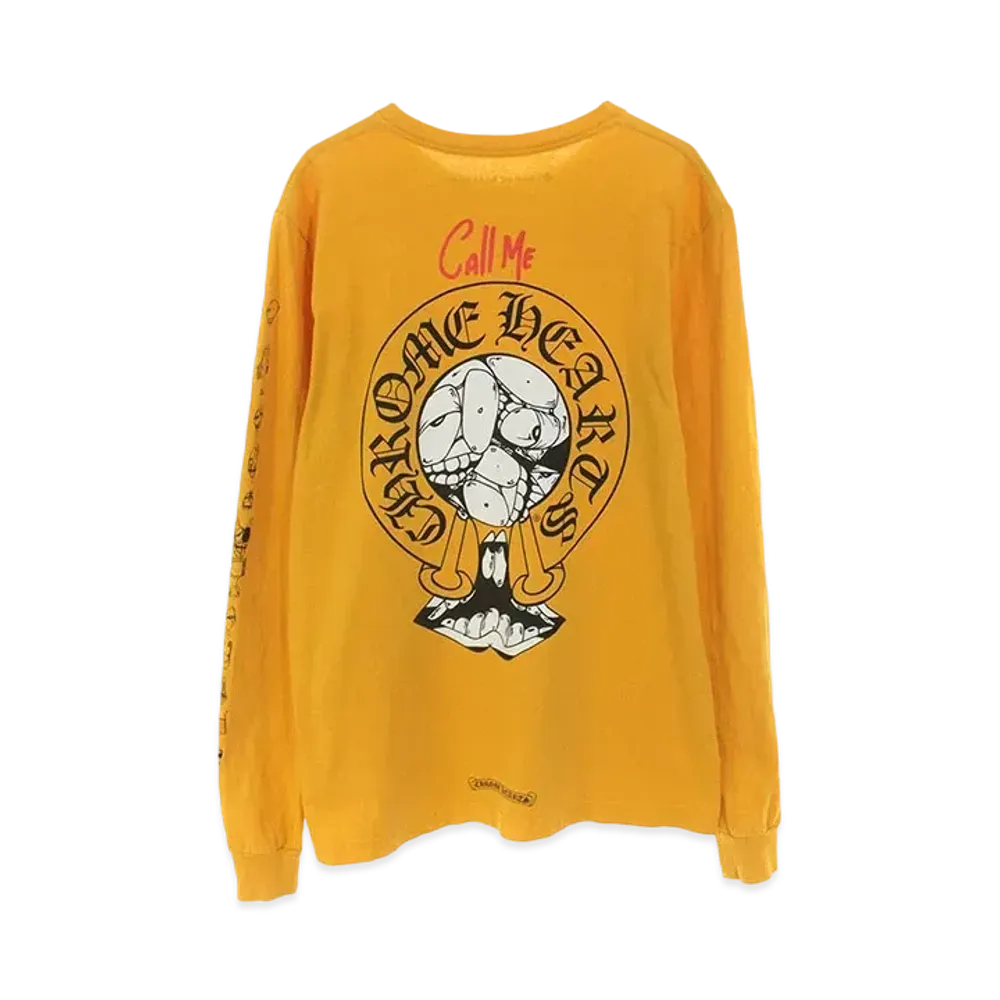 Chrome Hearts PPO Matty Boy Back Print L/S T-Shirt "Mustard"