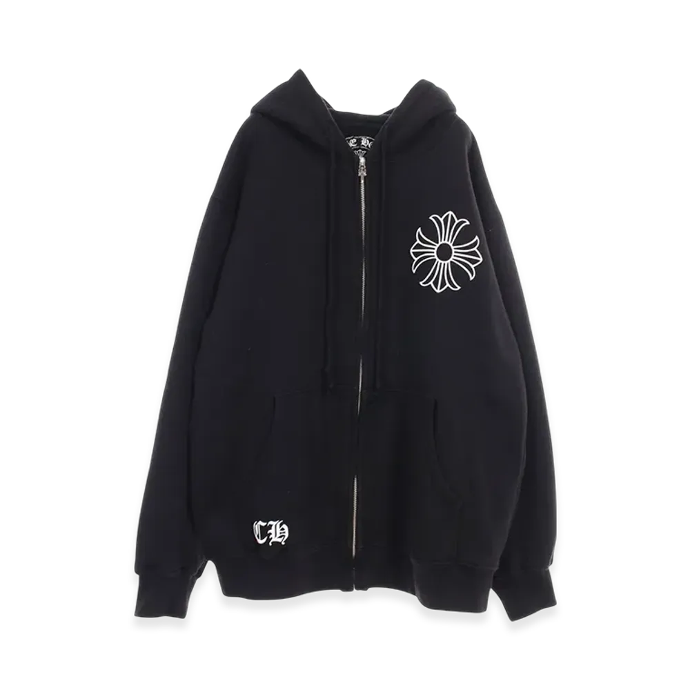 Chrome Hearts CH Plus Zip Hoodie "Black"