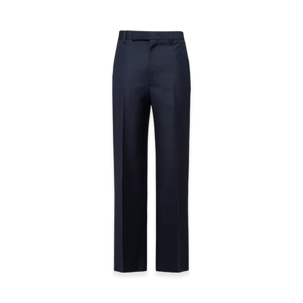 PRADA Wool Mohair Pants "Navy"