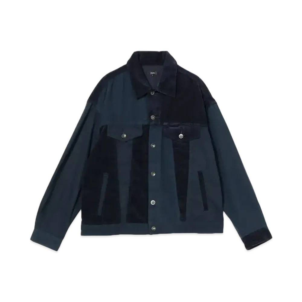 BEAMS Crazy Design Trucker Jacket "Navy"