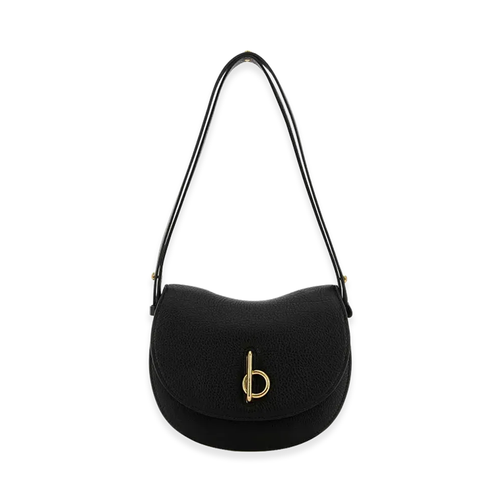 Burberry Women's Leather Small Rocking Horse Shoulder Bag "Black"