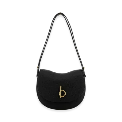 Burberry Women's Leather Small Rocking Horse Shoulder Bag "Black"