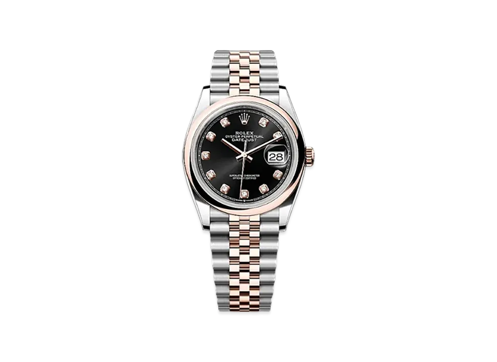 ROLEX Datejust 36 Oystersteel "Black"