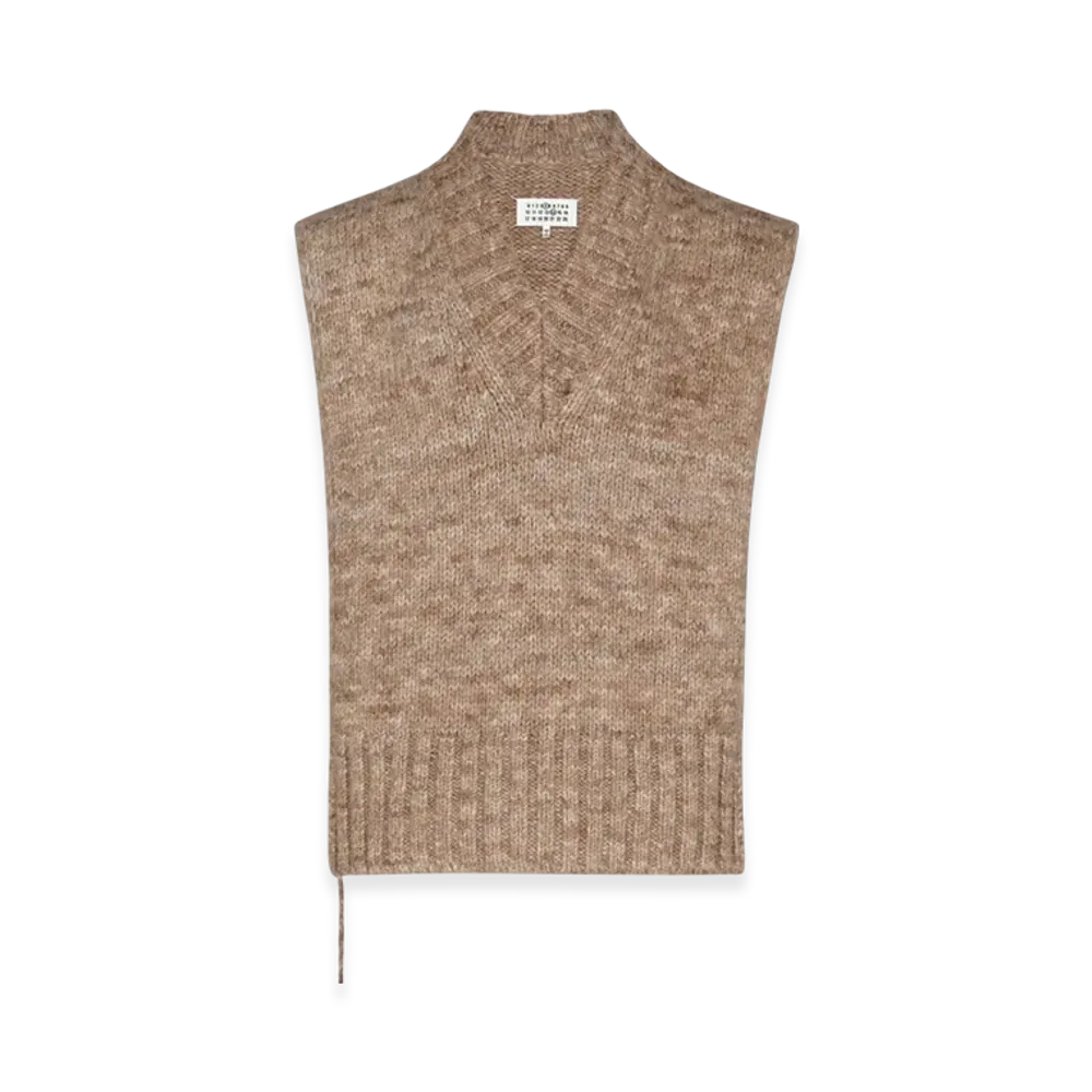Maison Margiela Women's Botanical Dye Knit Vest "Anthracite"