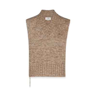 Maison Margiela Women's Botanical Dye Knit Vest "Anthracite"