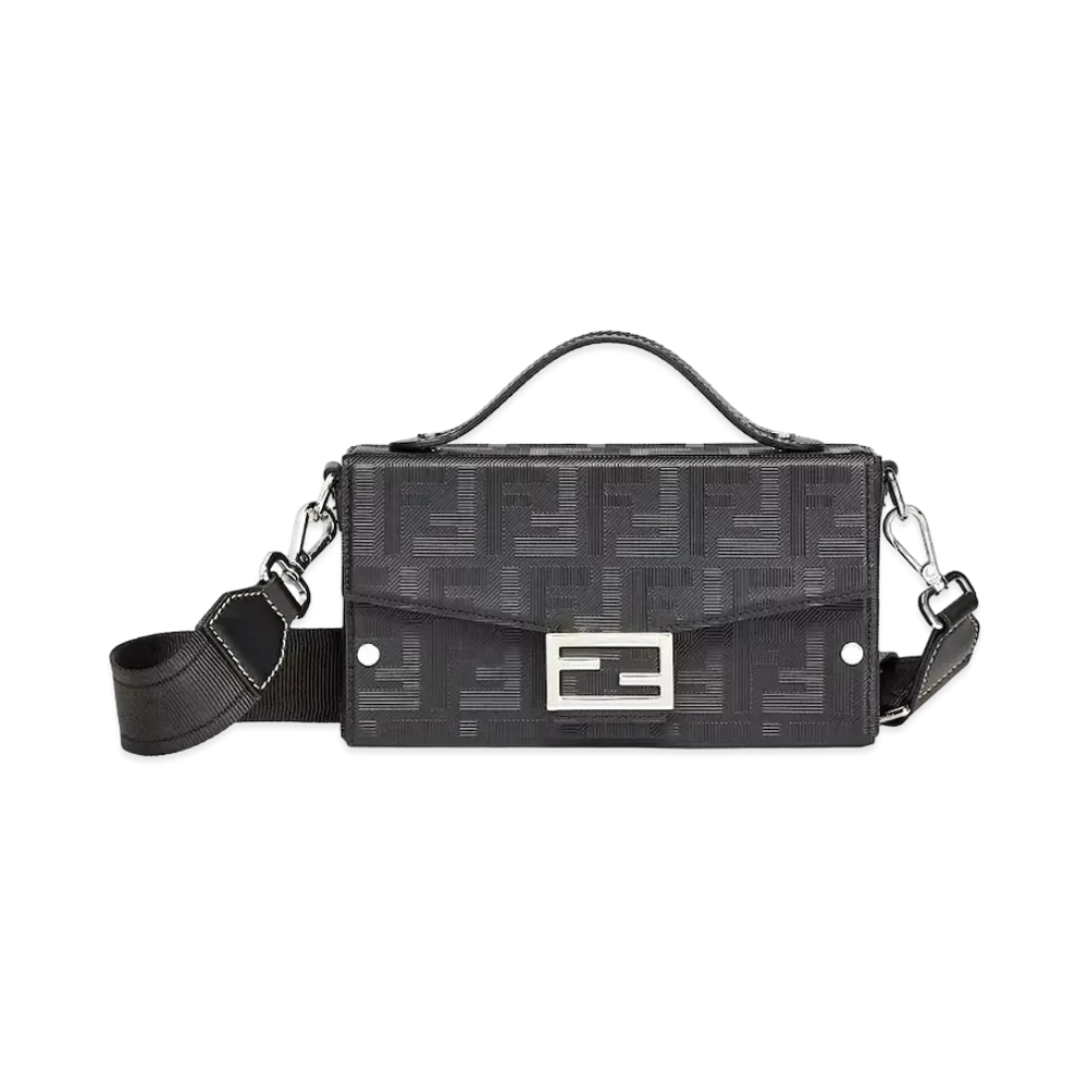 FENDI Soft Trunk Baguette "Black"
