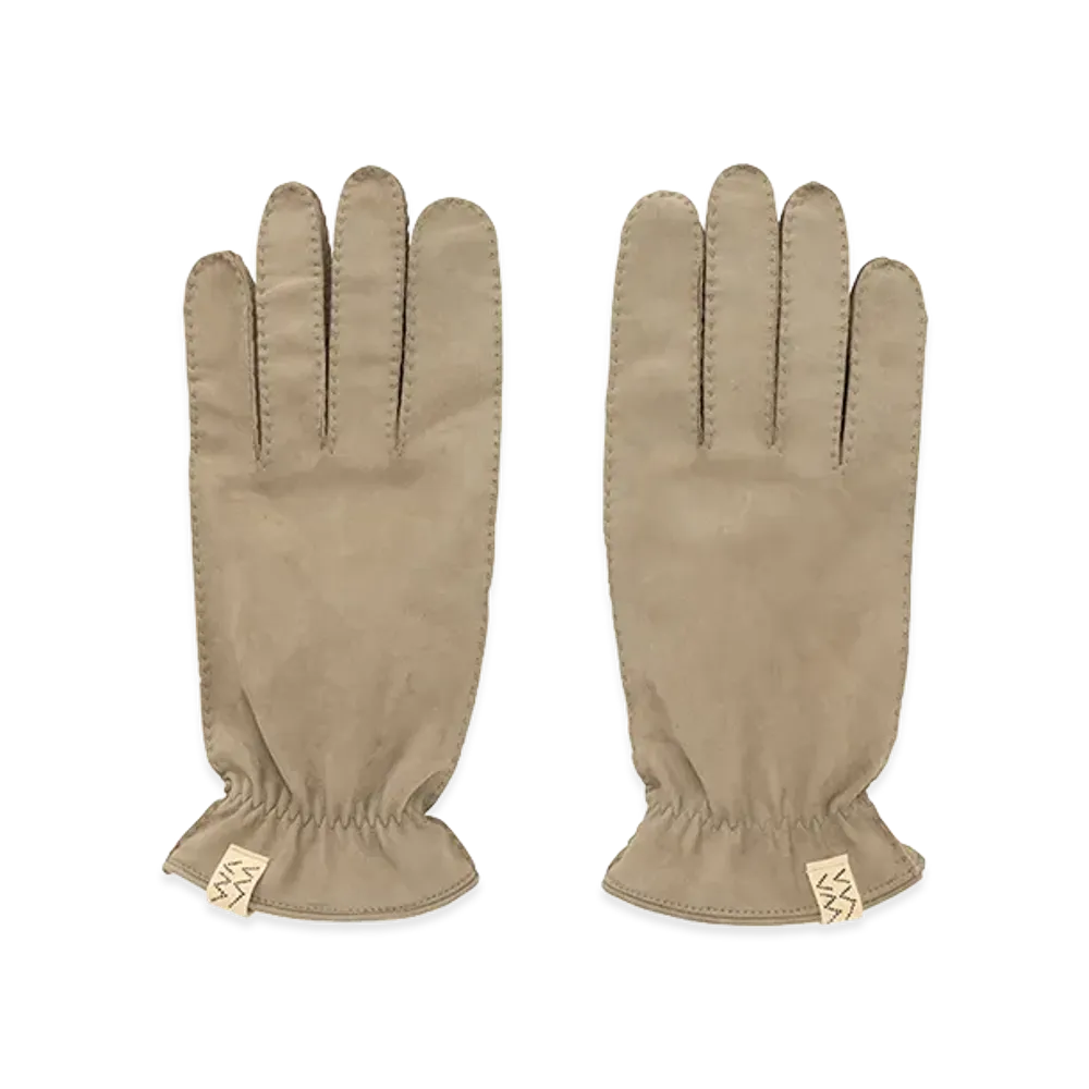 visvim Leather Gloves "Khaki"