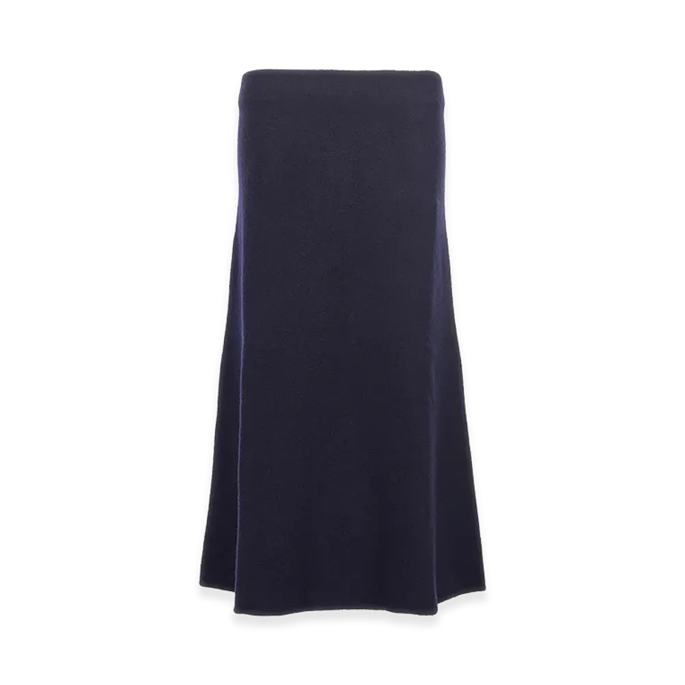Jil Sander Women's Long Wool Skirt "Blue"