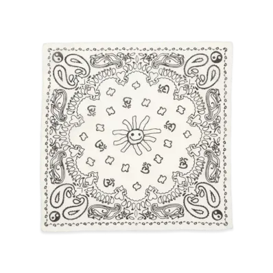 Cactus Plant Flea Market White Flash Bandana "White"