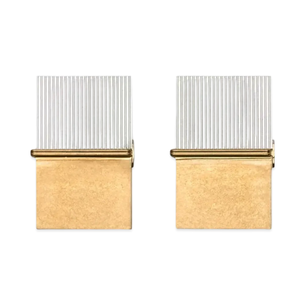Acne Studios Notepad Earrings "Gold/Silver"