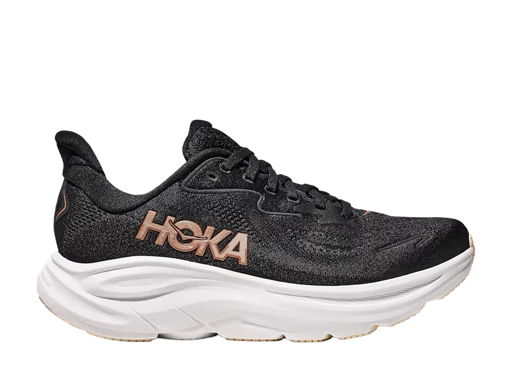 Hoka Women's Clifton 10 "Black/Rose Gold"