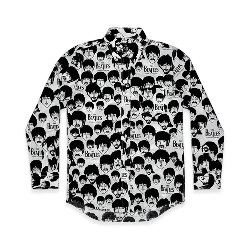 COMME des GARCONS x The Beatles Printed Shirt "Black"